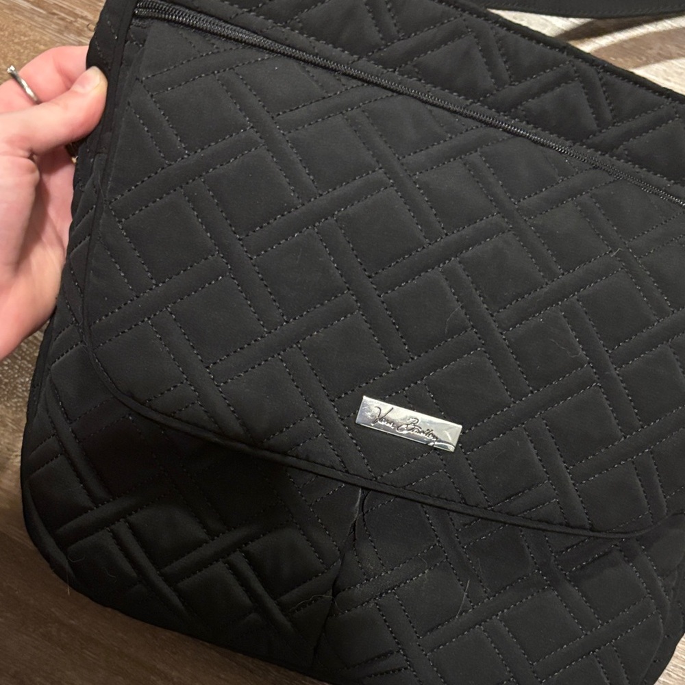Vera Bradley Black Quilted Crossbody Bag - Picture 5 of 8